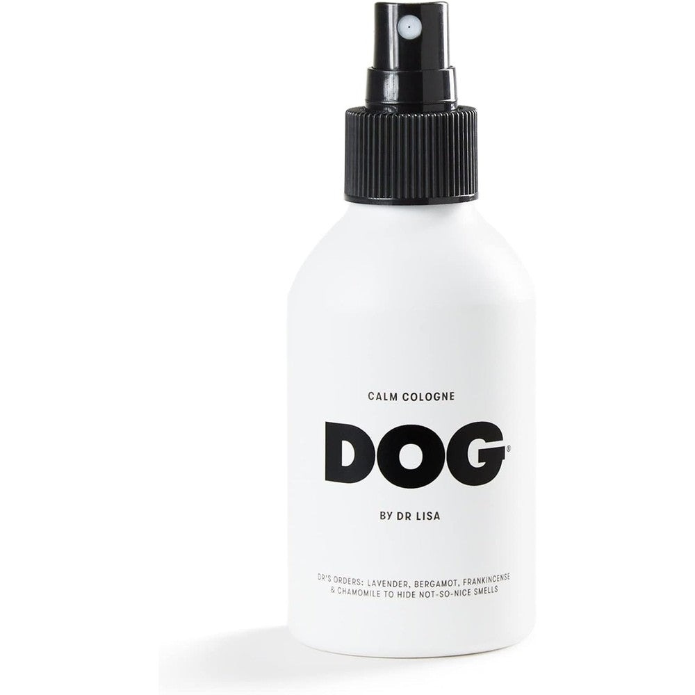 DOG By Dr Lisa Calm Cologne Natural Pet Deodorant Spray With Lavender Chamomile And Bergamot Plant Based Essential Oils Four Point Two Ounces