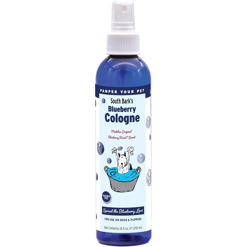 Showseason Animal Products South Bark's Original Blueberry Dog Cologne Long Lasting Deodorizing Pet Perfume Spray 8.5 Ounce