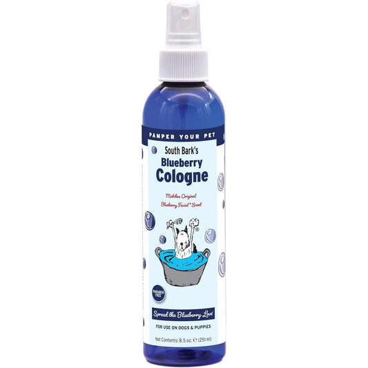 Showseason Animal Products South Bark's Original Blueberry Dog Cologne Long Lasting Deodorizing Pet Perfume Spray 8.5 Ounce