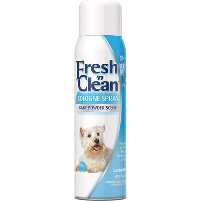 PetAg Fresh 'n Clean Cologne Spray For Dogs And Cats Long Lasting Odor Control Grooming Perfume Spray Baby Powder Scent 12 Ounce