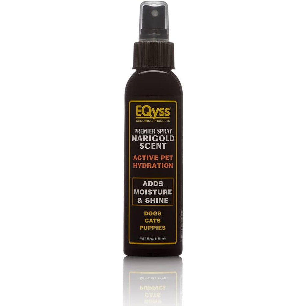 EQyss Premier Pet Spray Marigold Scent Leave In Conditioning And Moisturizing Coat Spray For Dogs Cats And Puppies Four Ounce