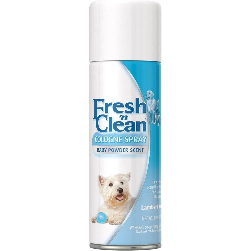 PetAg Fresh 'n Clean Cologne Spray for Dogs Baby Powder Scent 6 Ounce