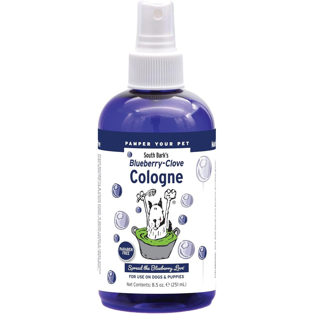 Showseason Animal Products South Bark's Blueberry Clove Dog Cologne Long Lasting Deodorizing Pet Perfume Spray 8.5 Ounce