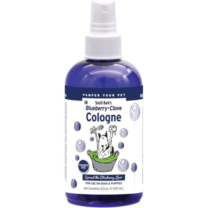 Showseason Animal Products South Bark's Blueberry Clove Dog Cologne Long Lasting Deodorizing Pet Perfume Spray 8.5 Ounce