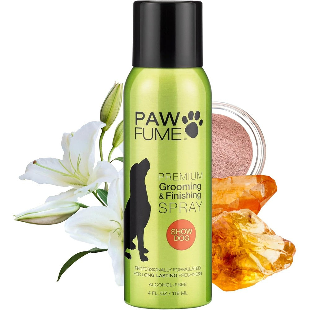 Paw Fume Premium Dog Perfume Grooming And Finishing Deodorizer Spray Long Lasting Show Dog Scent Hypoallergenic Alcohol Free Formula 4 Fluid Ounce