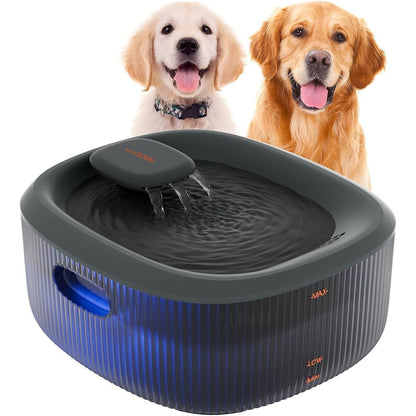 Wopet Dog Water Fountain For Large Dogs 6 Liter 205 Fluid Ounce Automatic Pet Water Dispenser With Ultra Quiet Pump And Filtration System