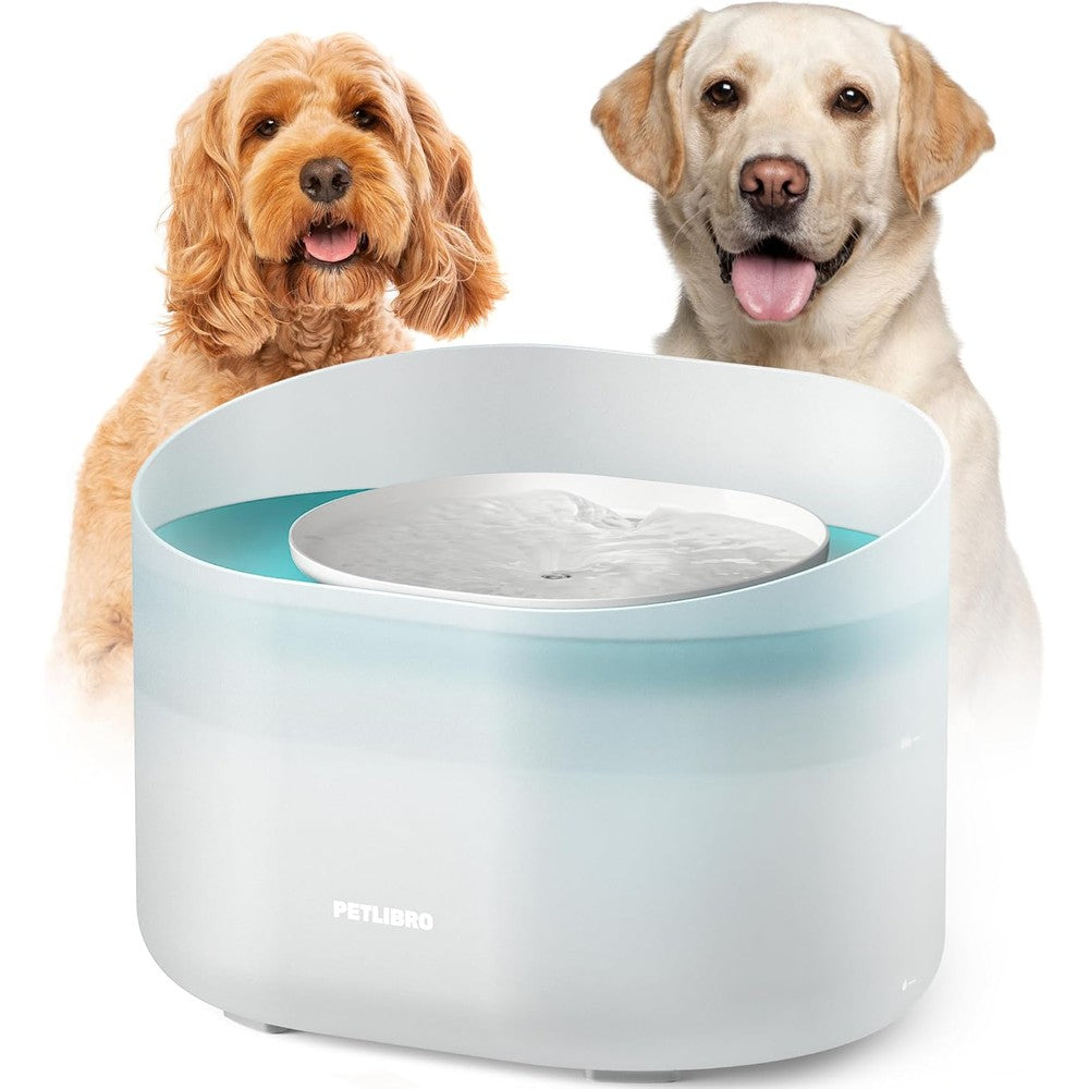 Petlibro Dog Water Fountain 8 Liter Capsule Water Dispenser For Medium To Large Dogs With Anti-Splash Shield And 5 Layer Filtration System