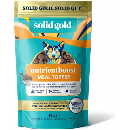 Solid Gold NutrientBoost Meal Topper For Dogs High Protein Grain Free Flavor Enhancer For Gut Health And Immune Support 1 Pound