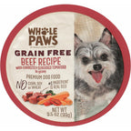 Whole Paws Grain Free Wet Dog Food Beef Recipe With Carrots And Sundried Tomatoes In Gravy Premium Adult Dog Meal Imported From USA 3.5 Ounce