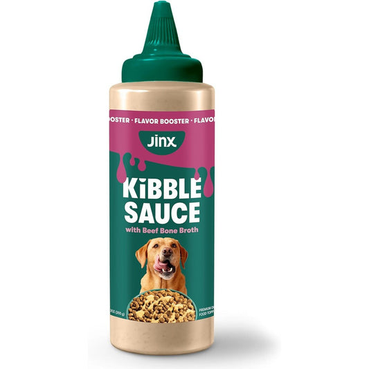Jinx Kibble Sauce Premium Dog Food Topper Flavor Booster With Beef Bone Broth And Glucosamine For Picky Eaters 12 Ounce