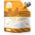 Open Farm Harvest Chicken Bone Broth Food Topper For Dogs And Cats With Collagen And Superfoods 12 Ounce
