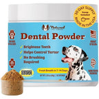 Natural Dog Company Dental Powder For Dogs Breath Freshener And Teeth Cleaning Supplement For Plaque And Tartar Support Two Point Eighty Two Ounce