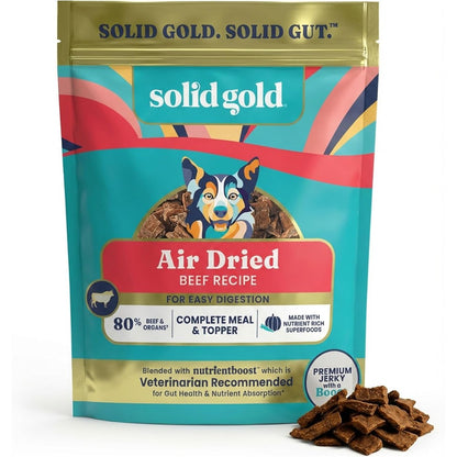 Solid Gold Air Dried Dog Food Topper Nutrientboost Complete Meal And Healthy Treats With Real Beef And Superfoods For All Dog Breeds 1 Pound
