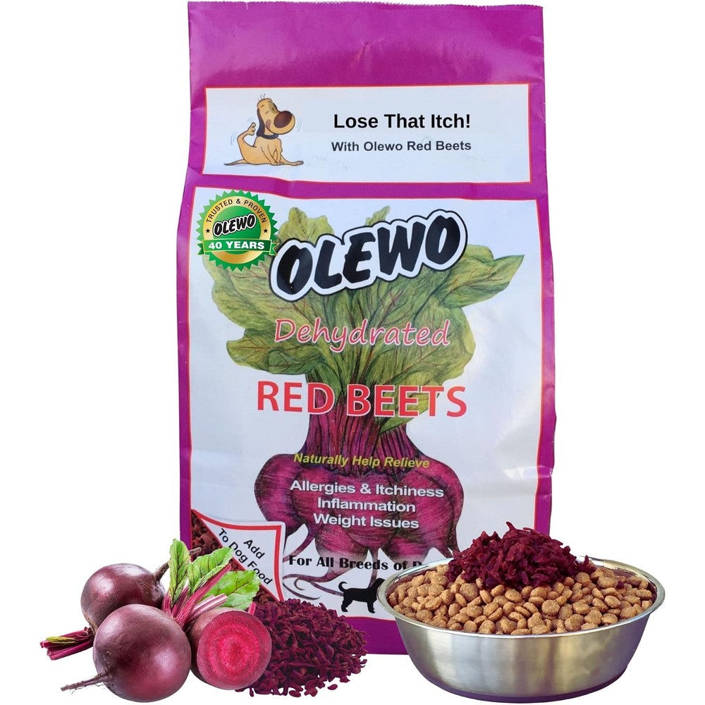Olewo Original Red Beets For Dogs Internal Support Dog Food Topper For Skin Sensitivity Allergy Relief And Immune Balance One Pound