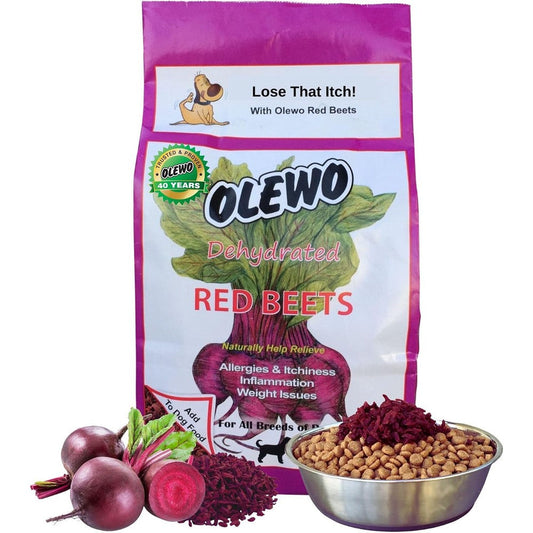 Olewo Original Red Beets For Dogs Internal Support Dog Food Topper For Skin Sensitivity Allergy Relief And Immune Balance One Pound