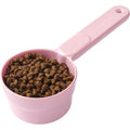 Joyinjojo Melamine Pet Food Scoop 1 Cup And 1/2 Cup Measuring Cup For Dogs And Cats In Soft Pink