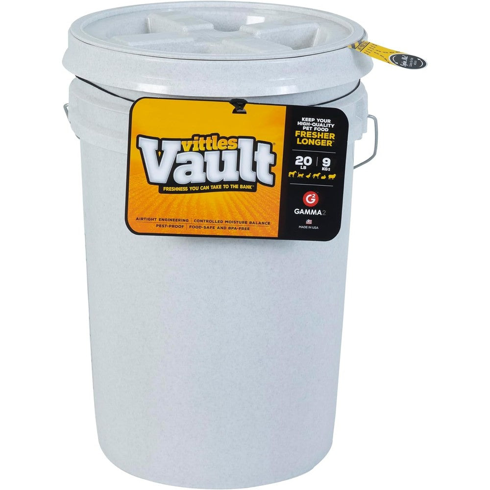 Gamma2 Vittles Vault Dog Food Storage Container Up To 20 Pounds Airtight Pet Food Bucket BPA Free Made In USA