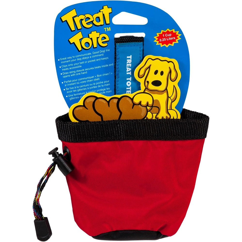 Chuckit! Treat Tote Dog Training Pouch For Puppy And Dog Training 1 Cup Capacity Assorted Colors