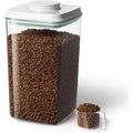 Ankou Airtight Dog Food Storage Container With 130 Milliliter Scoop, 4 Liter Capacity BPA Free Plastic Pet Food Holder For Kibble And Treats