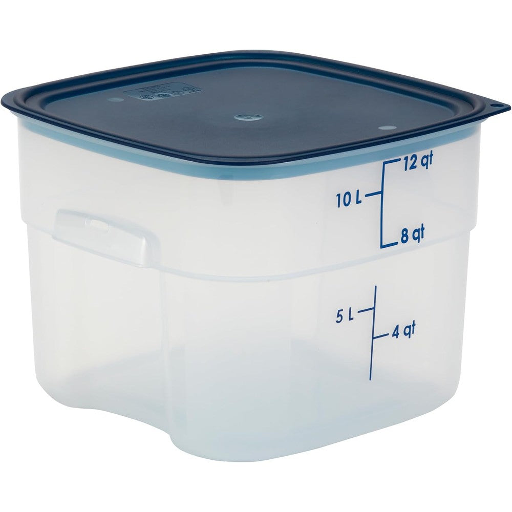 Cambro FreshPro 12 Quart Food Storage Container With Lid Professional Grade Translucent Plastic For Commercial Kitchen And Home Pantry Organization