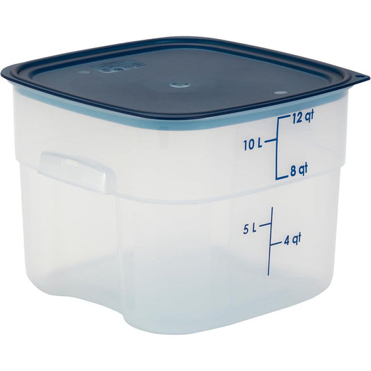 Cambro FreshPro 12 Quart Food Storage Container With Lid Professional Grade Translucent Plastic For Commercial Kitchen And Home Pantry Organization