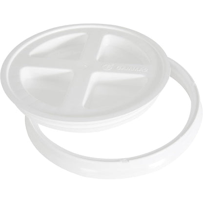 Gamma2 Gamma Seal Lid For Utility Buckets Fits 3.5 5 6 And 7 Gallon Buckets White Made In Usa