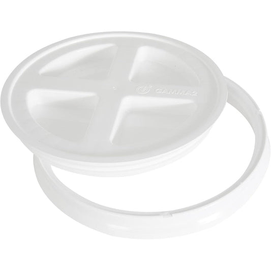 Gamma2 Gamma Seal Lid For Utility Buckets Fits 3.5 5 6 And 7 Gallon Buckets White Made In Usa
