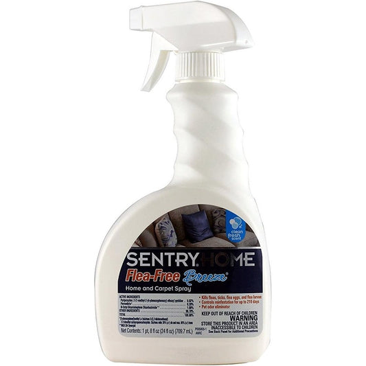 Sentry Home Flea And Tick Spray For Carpet And Furniture Protection 7 Month Control 24 Fluid Ounce