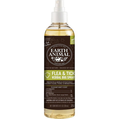 Earth Animal Apothecary Natural Flea And Tick Herbal Bug Spray For Dogs And People 8 Fluid Ounces