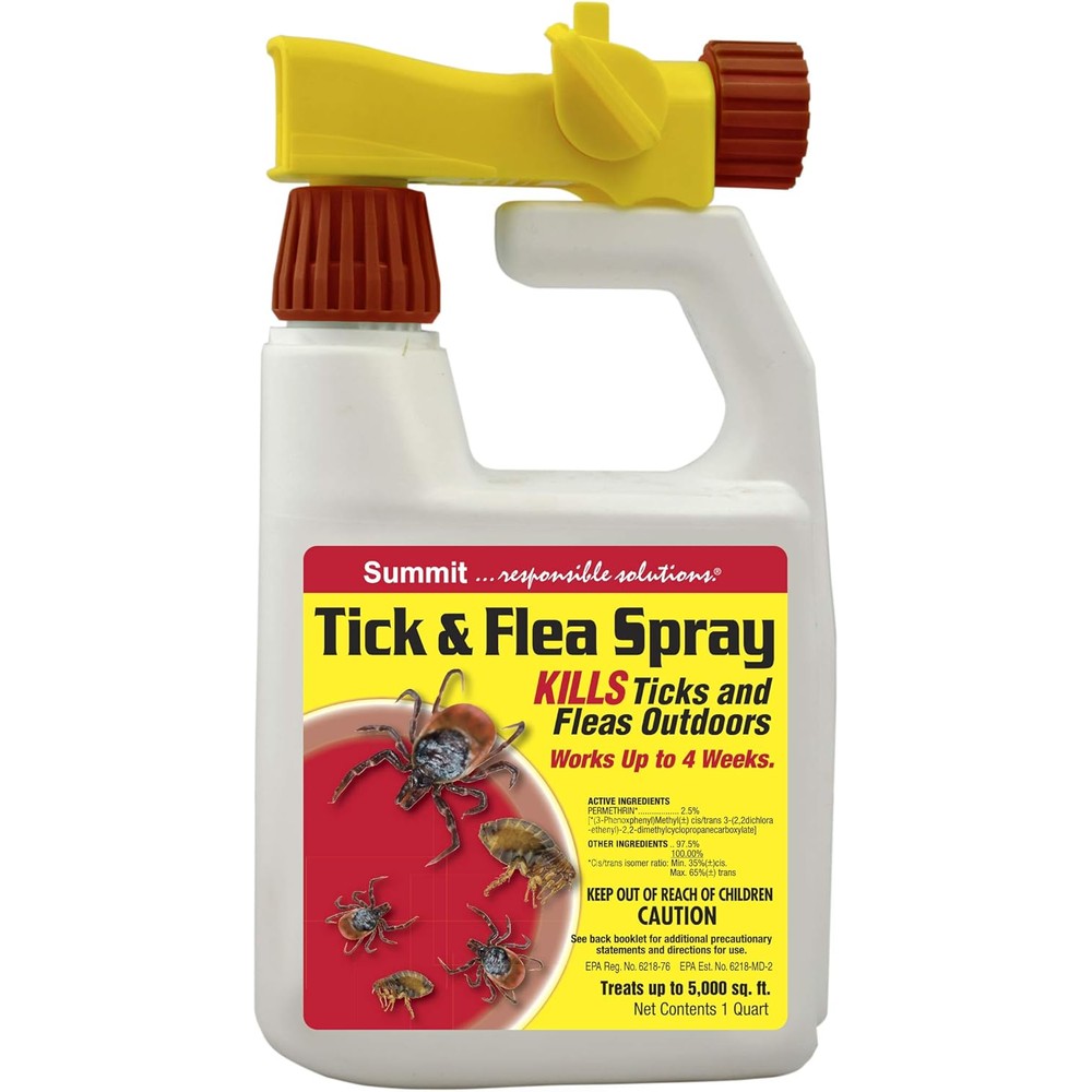 Summit Tick And Flea Quart Hose End Spray Outdoor Insecticide 32 Fluid Ounces