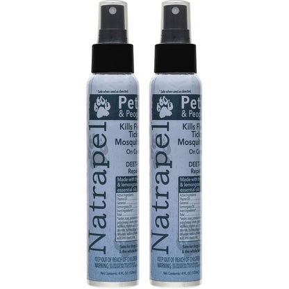 Natrapel Essential Oil Insect Repellent For Pets And People 4 Fluid Ounce Spray 2 Pack