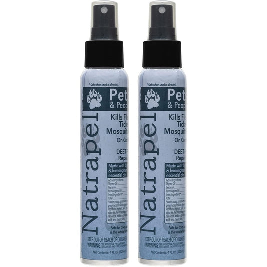 Natrapel Essential Oil Insect Repellent For Pets And People 4 Fluid Ounce Spray 2 Pack