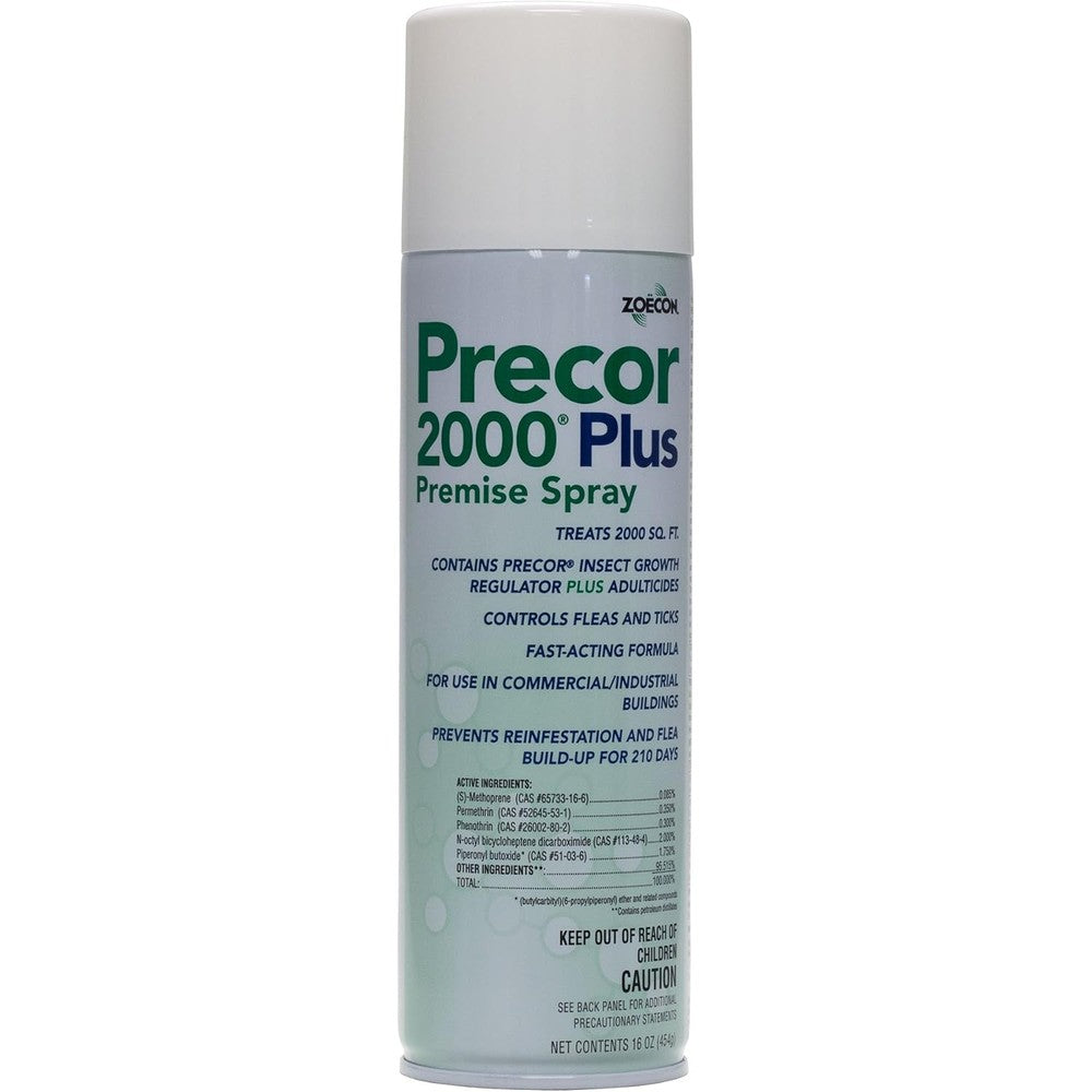 Zoecon Precor 2000 Plus Premise Spray Flea Control For Indoor Use 2 Cans Pack 16 Fluid Ounces Each