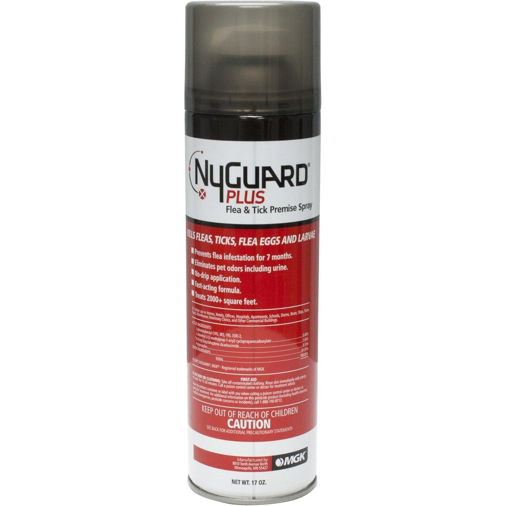 Mgk NyGuard Plus Flea And Tick Premise Spray For Indoor Home Use 17 Ounce Aerosol White