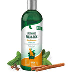 Vet's Best Flea And Tick Advanced Strength Dog Shampoo Plant Based Formula Twelve Ounce