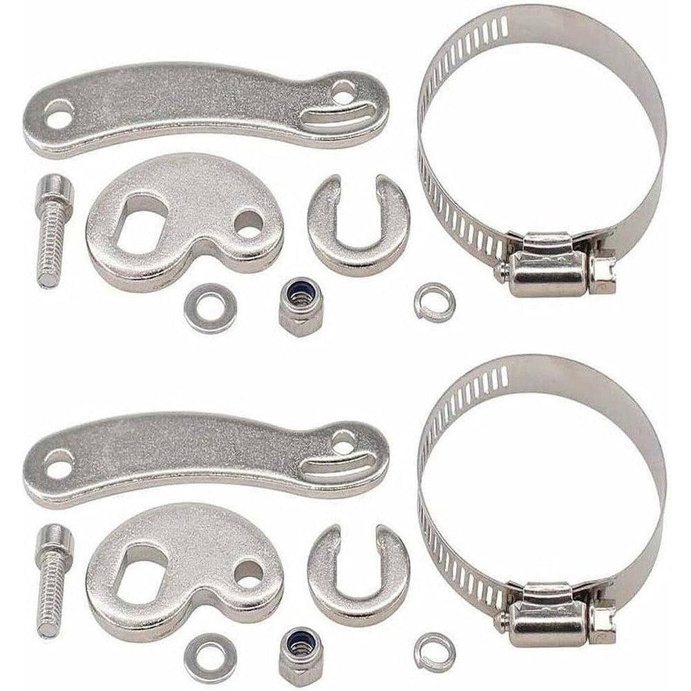 FZJDSD 111 Stainless Steel Worm Drive Hose Clamps Adjustable Fuel Line Pipe Fasteners Number 111 Set