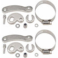 FZJDSD 111 Stainless Steel Worm Drive Hose Clamps Adjustable Fuel Line Pipe Fasteners Number 111 Set