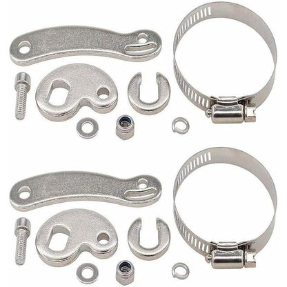 FZJDSD 111 Stainless Steel Worm Drive Hose Clamps Adjustable Fuel Line Pipe Fasteners Number 111 Set