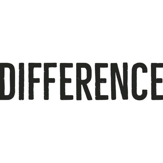 Decovivid Difference Stylized Graphic Art Print Bold Distressed Font Design Number 1