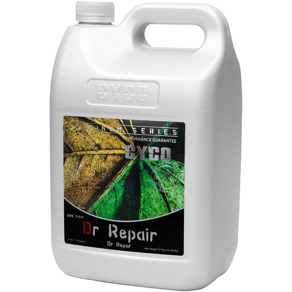 Cyco Nutrients Platinum Series Dr Repair Liquid Plant Additive For Hydroponics And Chlorosis Treatment 5 Liter