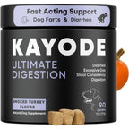 Kayode Ultimate Digestion Fast Acting Anti Diarrhea Supplement For Dogs With Pumpkin And Digestive Enzymes Smoked Turkey Flavor 90 Count