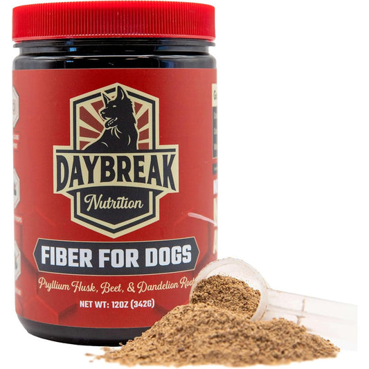 Daybreak Nutrition Fiber For Dogs With Psyllium Husk Beet Root Dandelion Root And Prebiotics For Digestive Health 12 Ounce