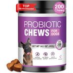 TTLXRL Probiotics For Dogs 200 Pieces Soft Chews For Digestive Health Digestive Enzymes And Prebiotics For Gut Support And Itchy Skin Relief