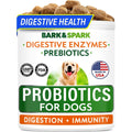 Bark And Spark Probiotics For Dogs Digestive Health With Enzymes Diarrhea And Gas Treatment For Allergy And Itchy Skin 120 Count Chicken Flavor