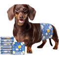 MICOOYO Male Dog Diapers Disposable Male Dog Wraps With Wetness Indicator Super Absorbent Leak Proof Doggie Diapers Small Size Twelve To Nineteen I...