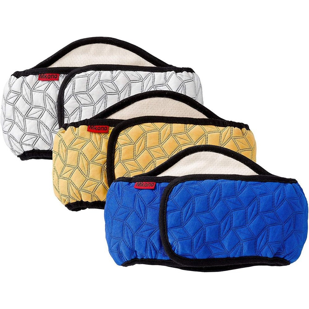 Mkono Male Dog Belly Band Wraps Washable Dog Diapers For Small And Medium Dogs Waist Fourteen To Twenty Inches Three Pack Blue White Yellow