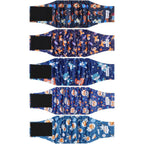 Barklincharm Washable Male Dog Diapers High Absorbing Belly Bands For Incontinence And Frequent Urination Space Print Small Size 5 Pack