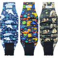 Langsprit Male Belly Bands For Dogs Pack Of 3 Reusable Male Dog Diapers For Urinary Incontinence And Potty Training Sloth Whale Dinosaur Small