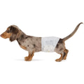 Amazon Basics Absorbent Leakproof Male Dog Wrap Disposable Diapers With Wetness Indicator Breathable Small White 50 Count