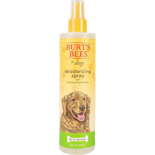 Burts Bees For Pets Deodorizing Spray For Dogs With Apple And Rosemary Extract 99.7 Percent Natural Origin Gentle Waterless Dry Shampoo 10 Fluid Ounce